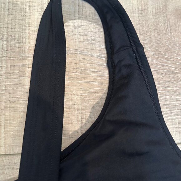 LANDS END WOMENS BLACK WHITE POLKA DOT TANKINI SWIM TOP 16W - Picture 6 of 8